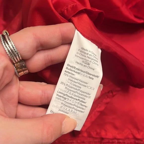 Crewcuts J. Crew smocked waist velvet red dress - Picture 6 of 6